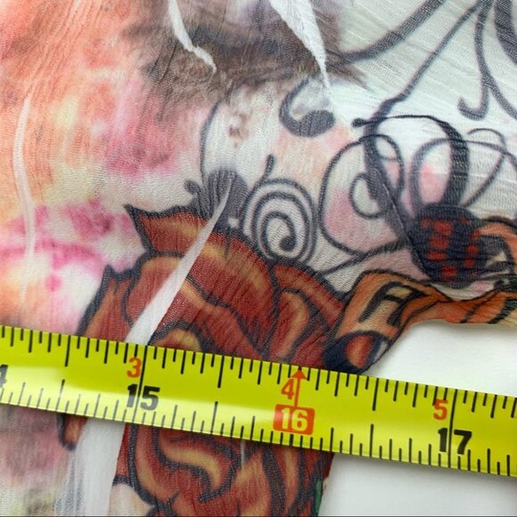 Vintage western Style Long  Sleeved Button Up Blouse - Picture 11 of 12